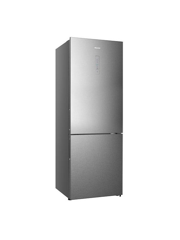 Hisense RB645N4BIE 60/40 70.4cm Wide Frost-Free Fridge Freezer - Stainless Steel - Image 2